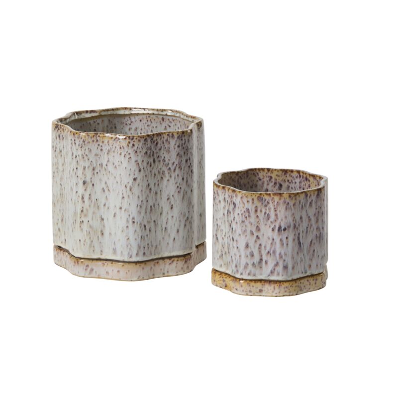 Avenell Pot with Saucer 5.5"x 5.5"