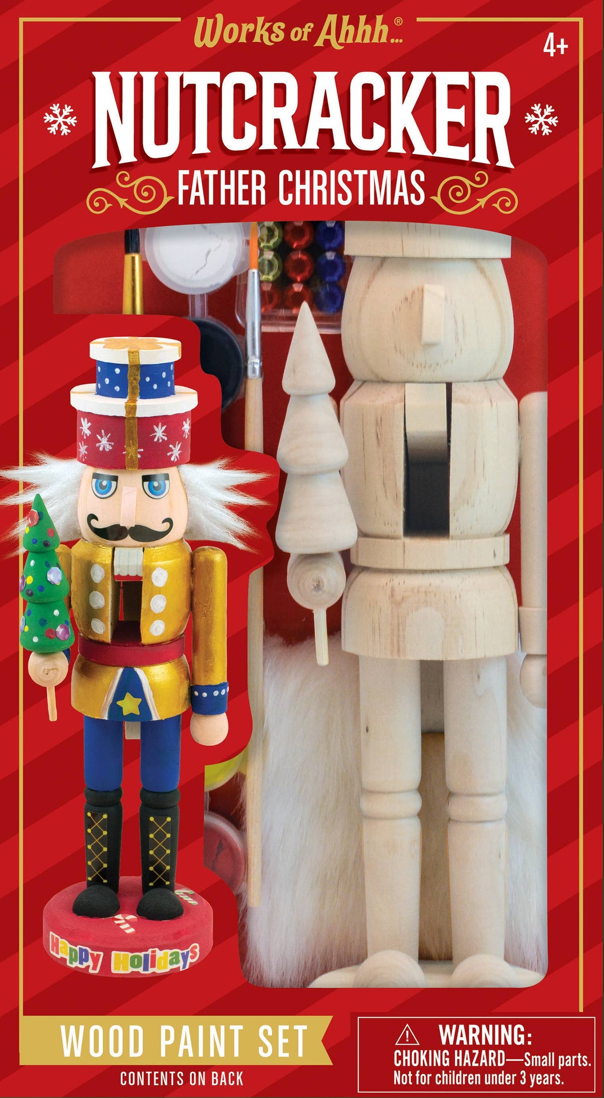 Nutcracker Father Christmas Wood Paint Set