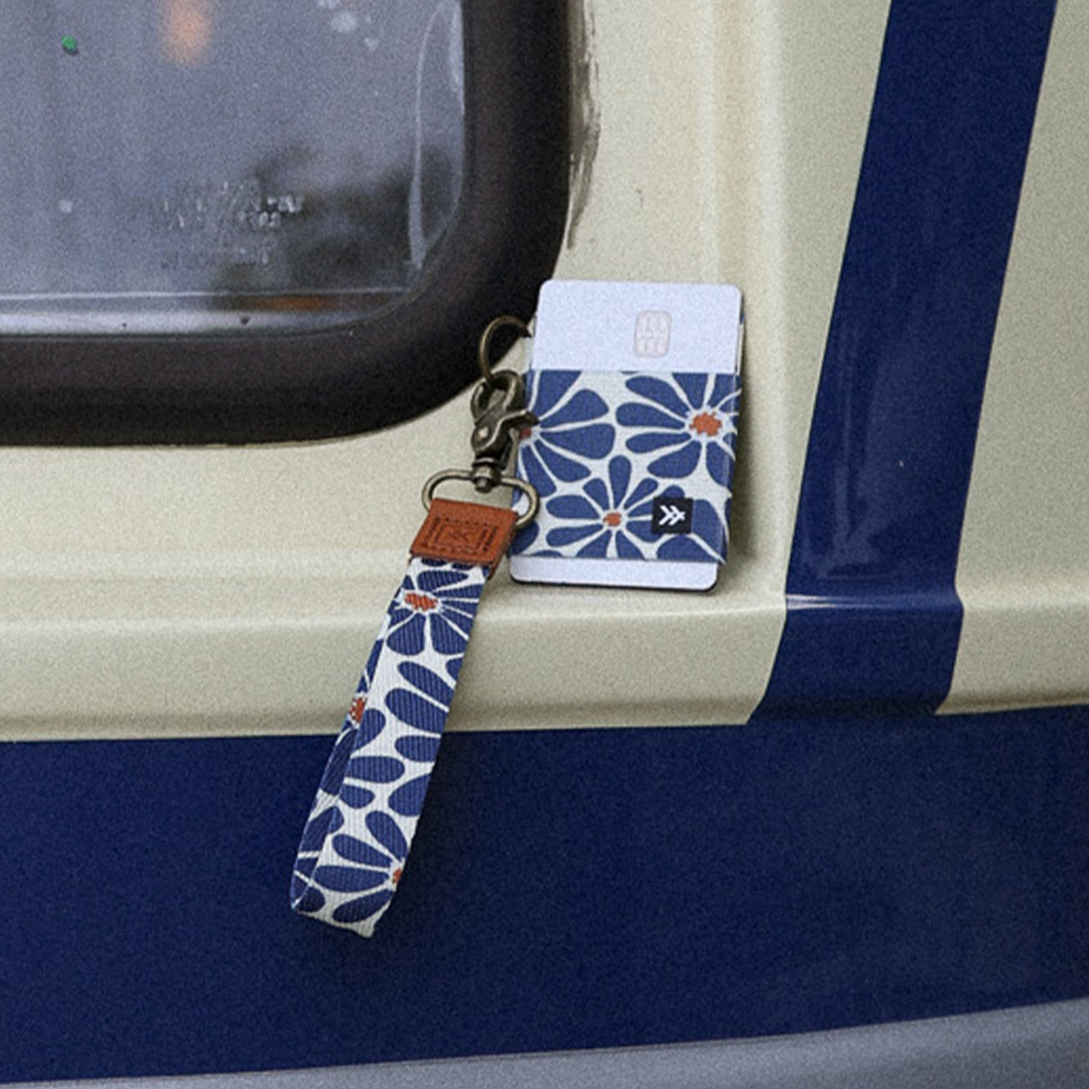 Emmeline Navy - Wristlet Keychain