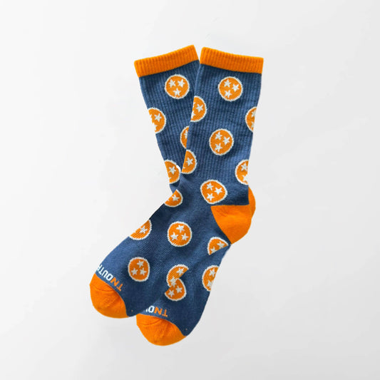 Tennessee Outfitters: Well Worn Navy Tennessee Sock