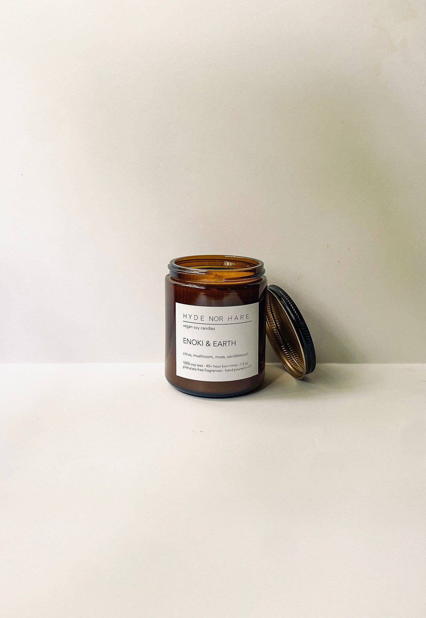 ENOKI & EARTH vegan soy candle
