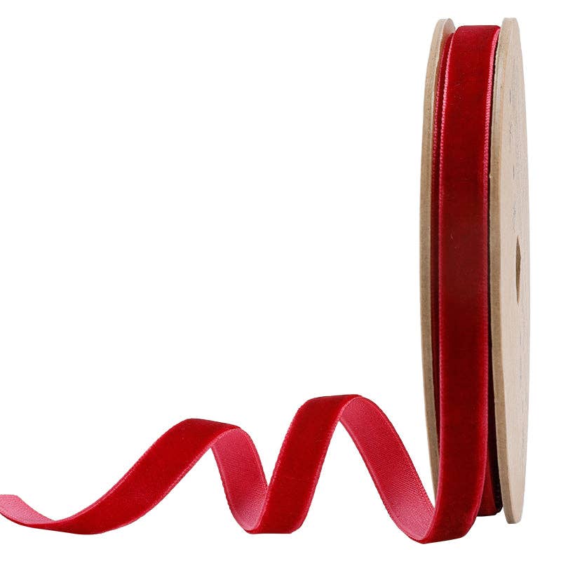 Velvet Holiday Trim Ribbon 3/8" Wide