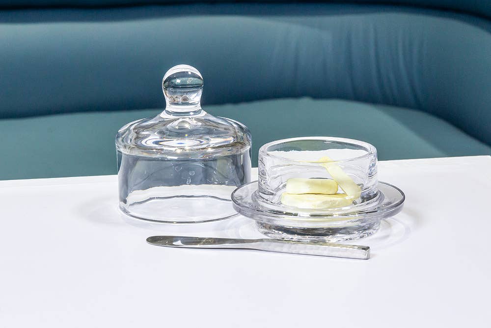 Round Butterdish with Dome