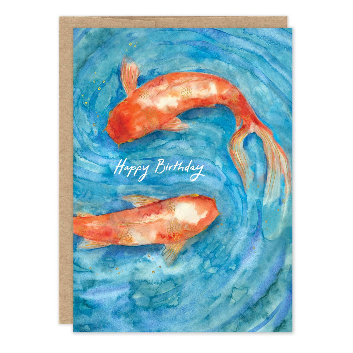 Koi Fish Birthday Card