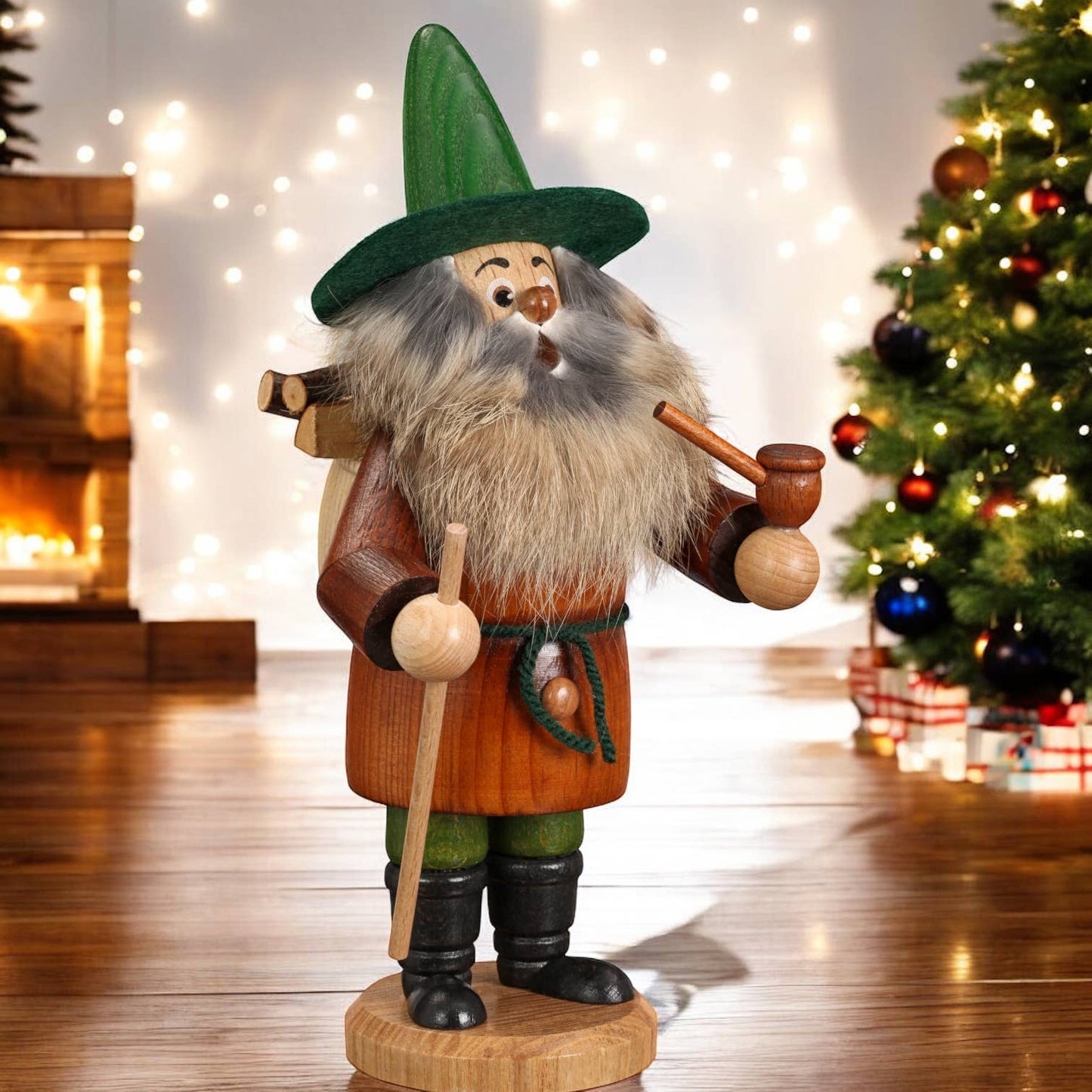 Wood Collector Gnome Smoker