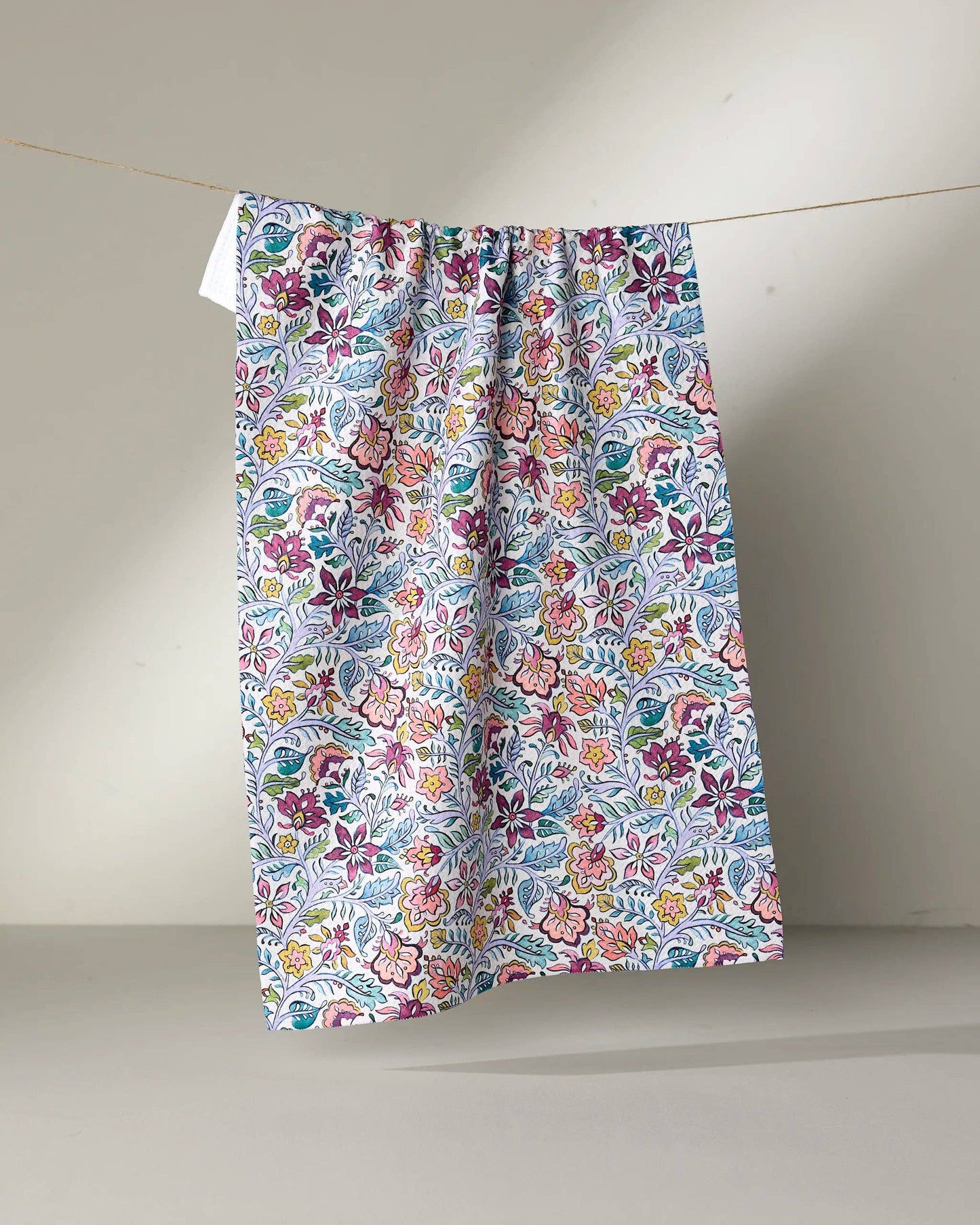 Geometry Amethyst Tea Towel