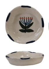 Hand-Painted Dish w/ Flowers, 4 Styles