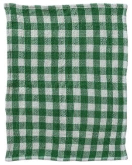 Cotton Waffle Weave Tea Towel with Gingham Pattern, 5 Colors