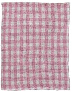 Cotton Waffle Weave Tea Towel with Gingham Pattern, 5 Colors