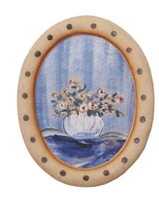 Stoneware Wall Decor w/ Flowers