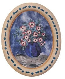 Stoneware Wall Decor w/ Flowers