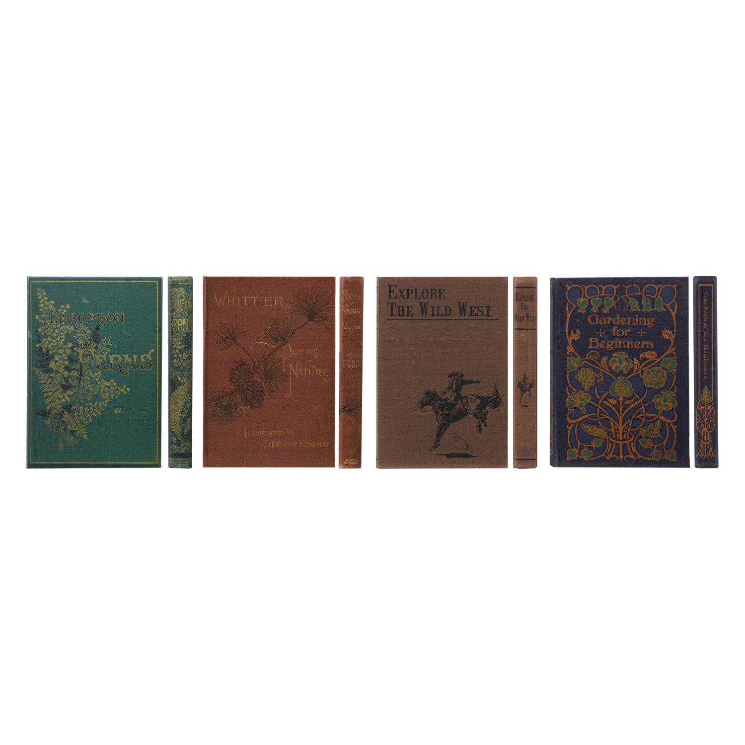 Canvas & MDF Bound Paper Notebook with Book Design & 176 Ruled Pages, 4 Styles