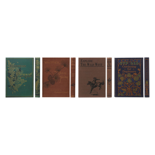 Canvas & MDF Bound Paper Notebook with Book Design & 176 Ruled Pages, 4 Styles
