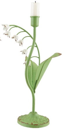 Lily of the Valley Floral Taper Holder