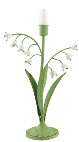 Lily of the Valley Floral Taper Holder
