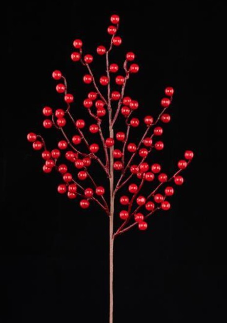 Shiny Red Waterproof Berry Spray 24"L