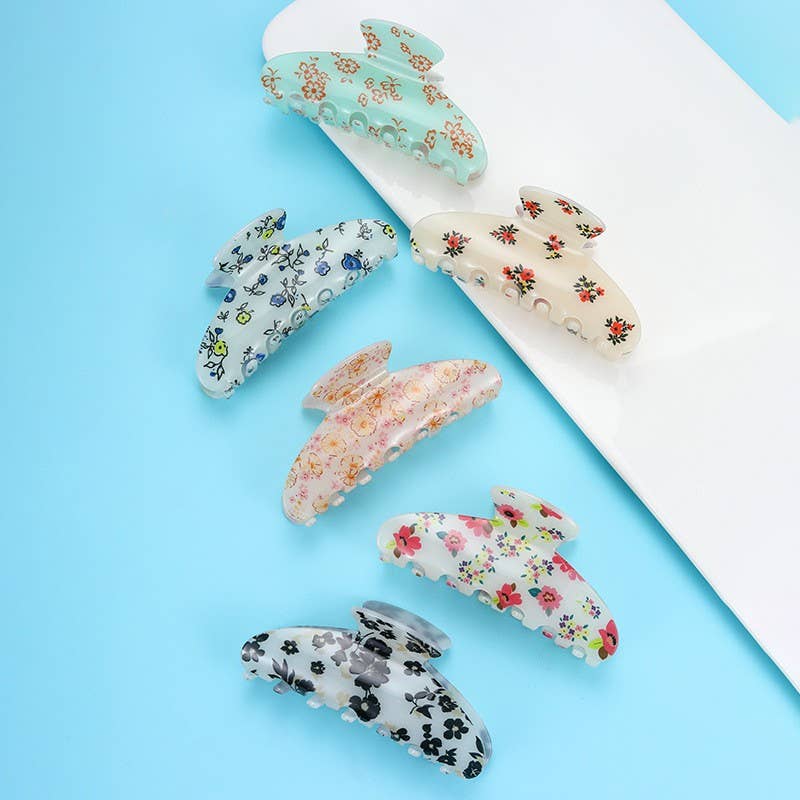 Floral Claw Clip