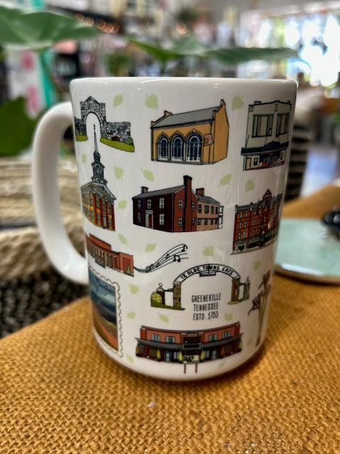 Greeneville Landmarks Mug
