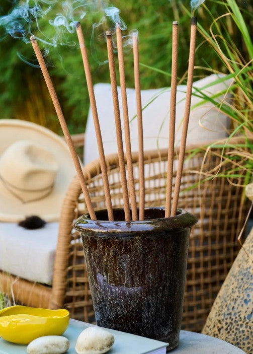 Clove & Cedar Scented Outdoor Incense Sticks, Set of 7