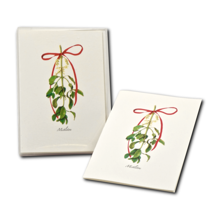 Mistletoe Notecards, 8ct