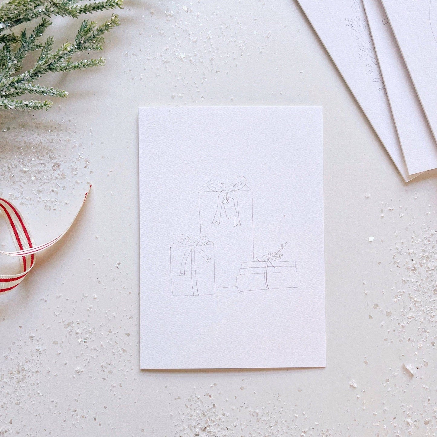 Christmas Paintable Notecards
