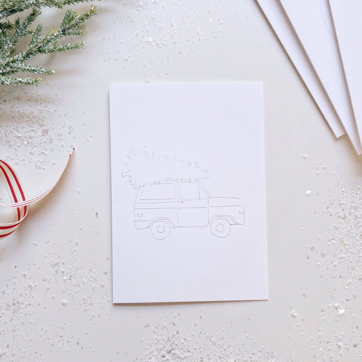 Christmas Paintable Notecards