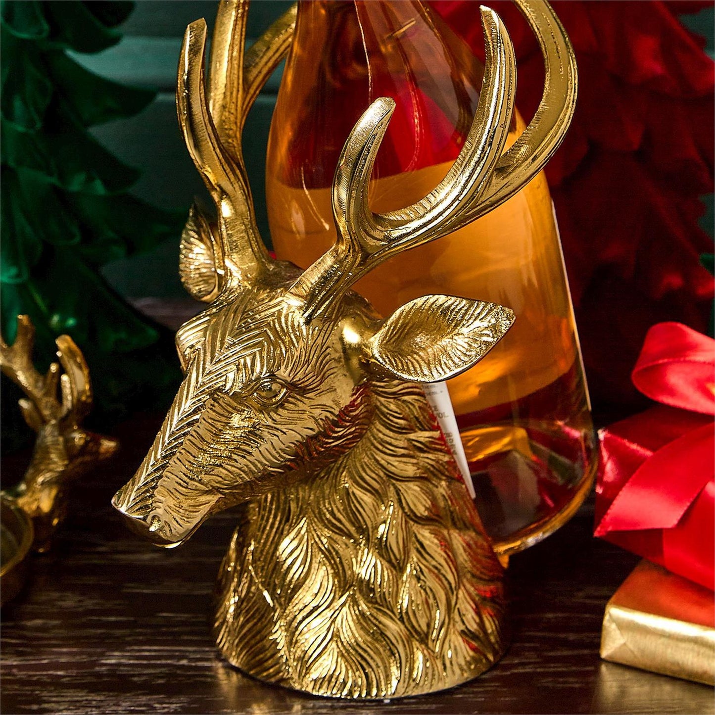 Gold Stag Bottle Holder