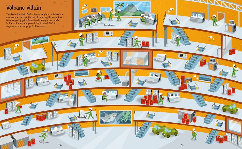 Usborne Spy Mazes Activity Book