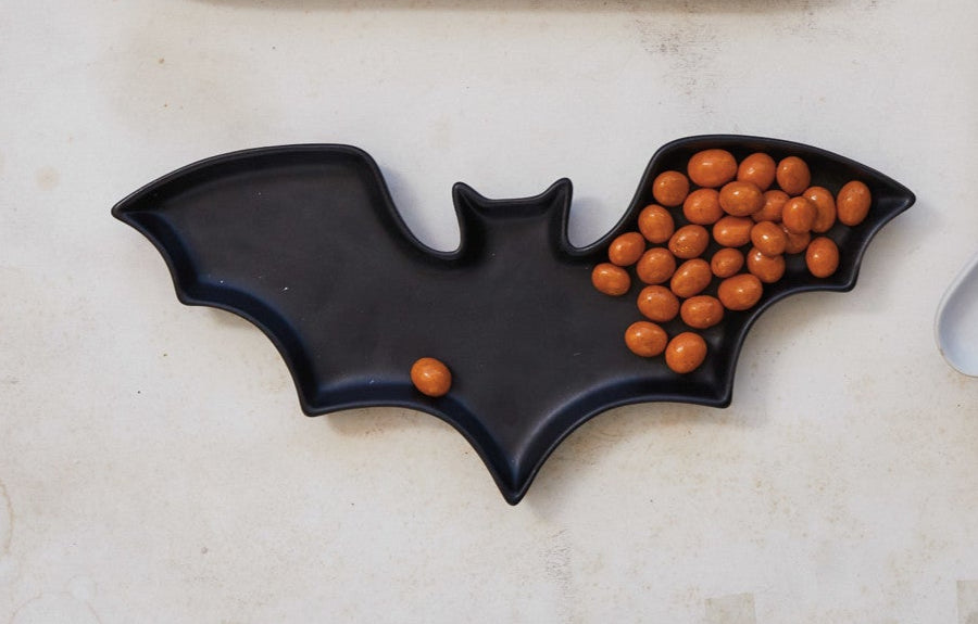 Stoneware Bat Shaped Dish