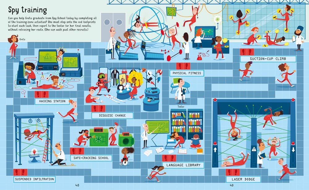 Usborne Spy Mazes Activity Book