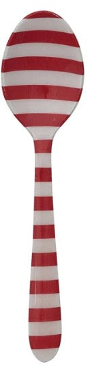 Enameled Stainless 5-1/4" Steel Spoon w/ Dots/Stripes