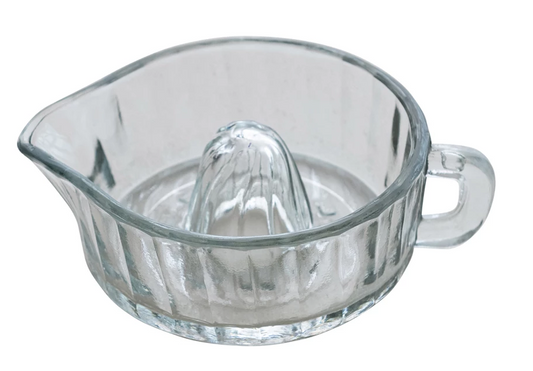 Pressed Glass Juicer w/ Handle