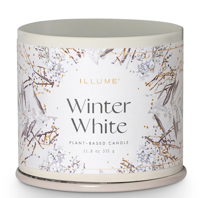 Winter White Demi Vanity Tin Candle