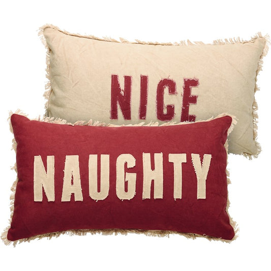Naughty or Nice Pillow