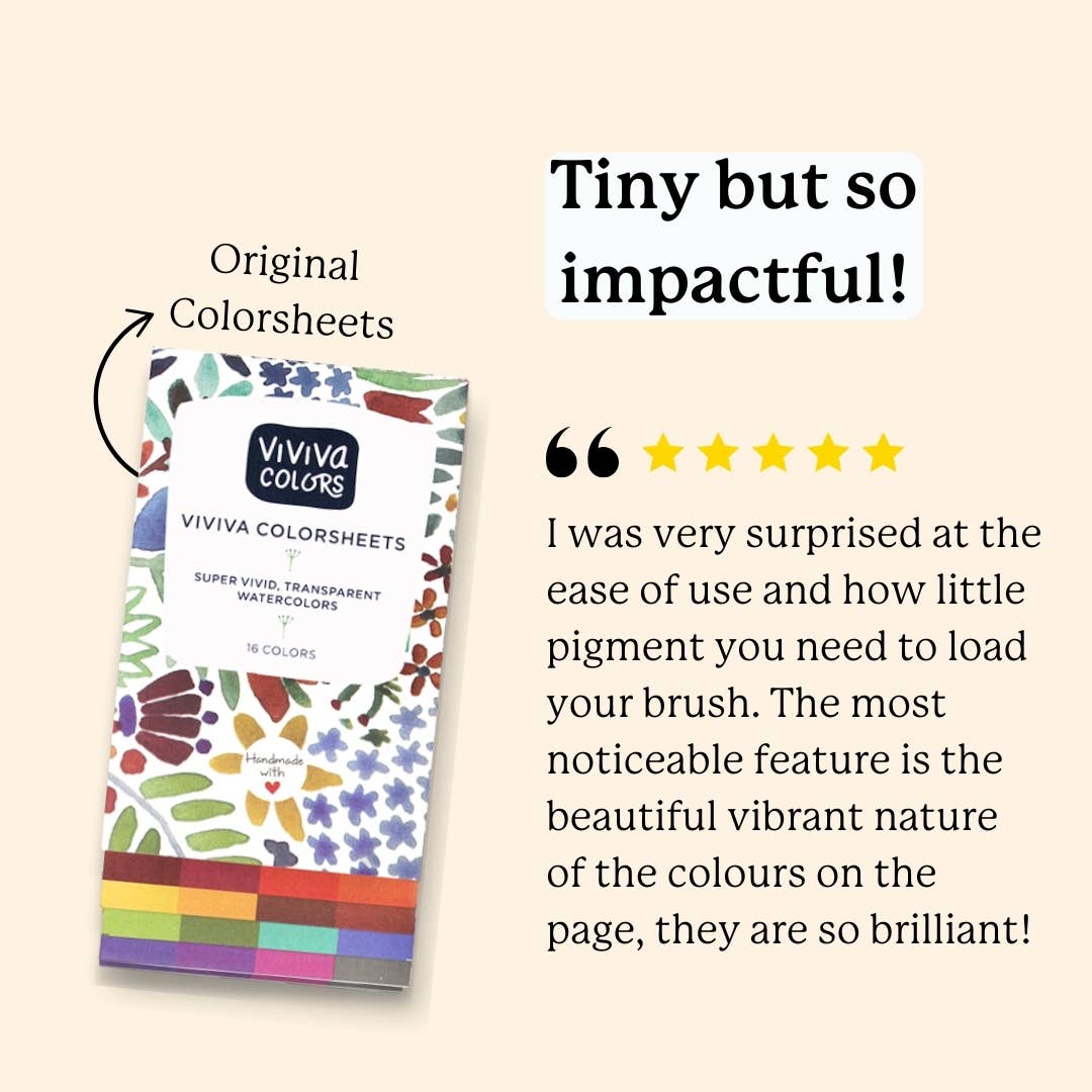 Viviva Colorsheets - Watercolor Booklet