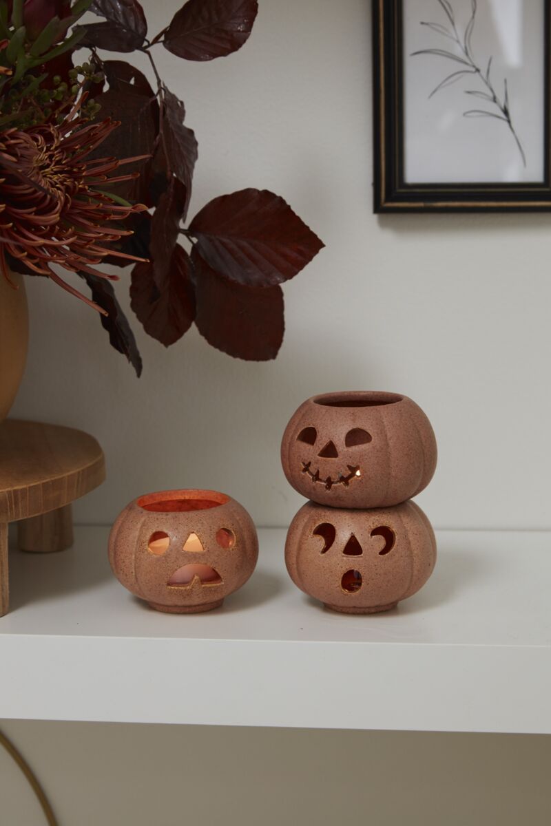Grinning Pumpkins Votive (Stackable)