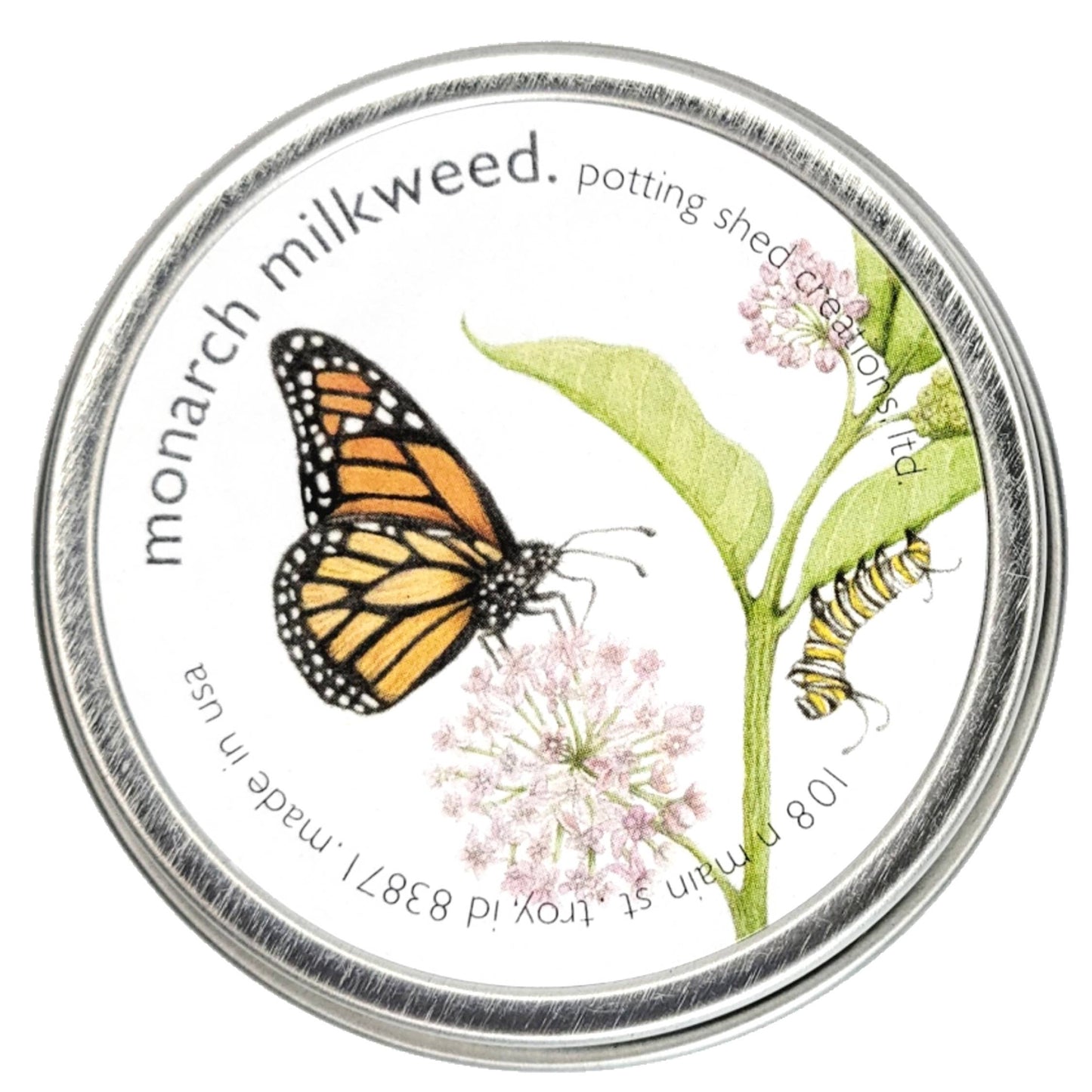 Monarch Milkweed Garden Sprinkles Seed Tin