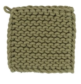 Cotton Crocheted Pot Holder, Asst.