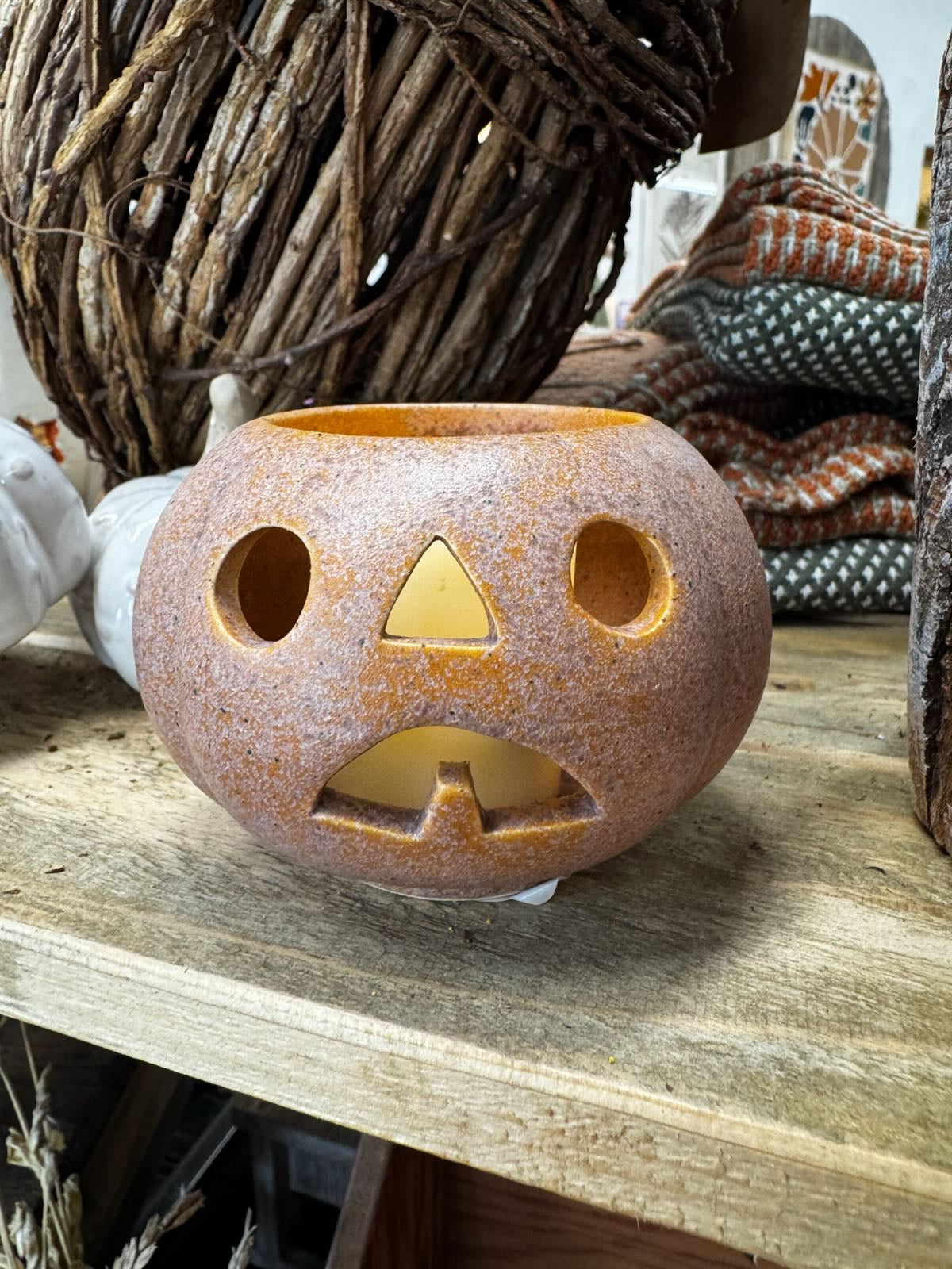 Grinning Pumpkins Votive (Stackable)