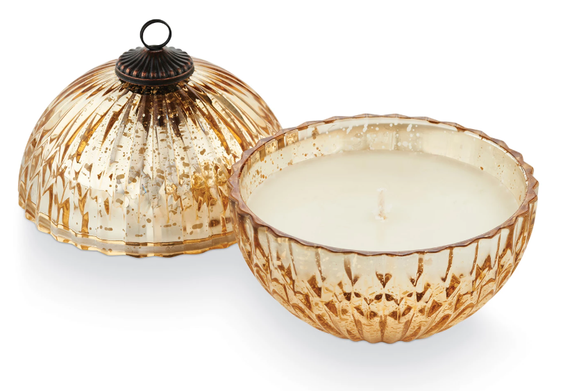 Winter White Mercury Candle Ornament