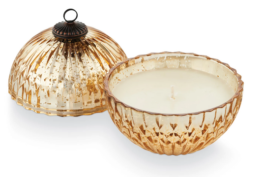 Winter White Mercury Candle Ornament