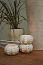 Pumpkin Stack Votive Holder