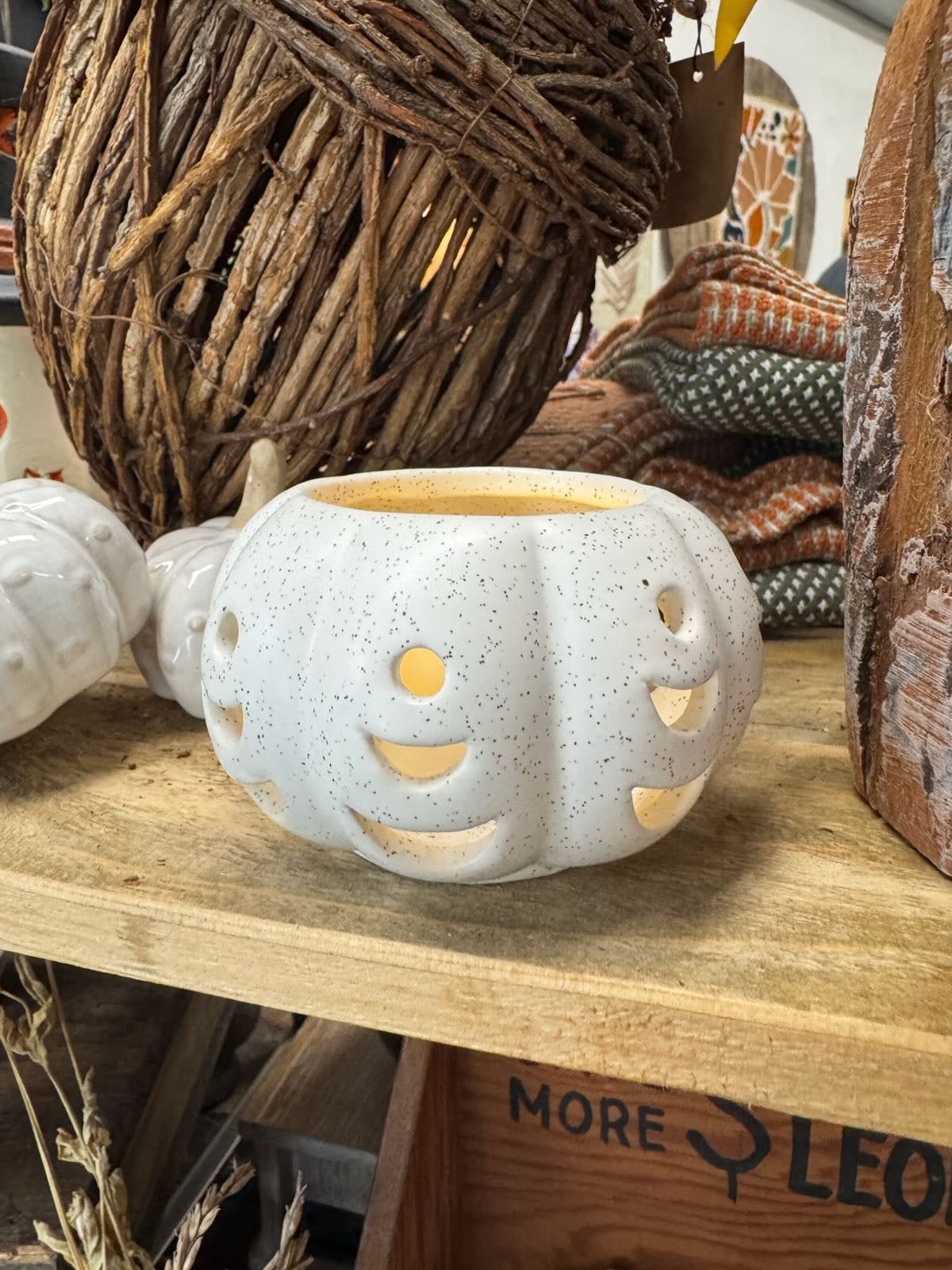 Pumpkin Stack Votive Holder