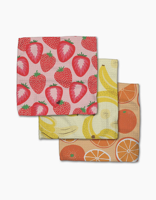 Geometry Favorite Fruit Dishcloth Set