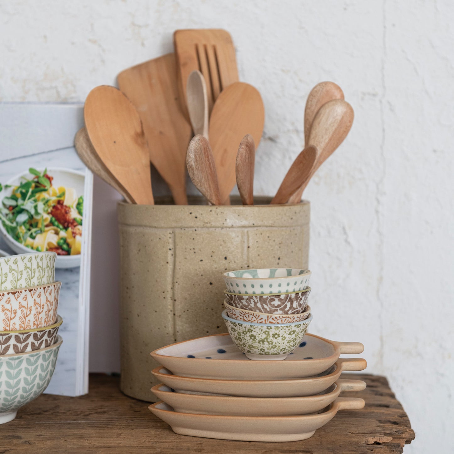 Round Stoneware Pinch Pot