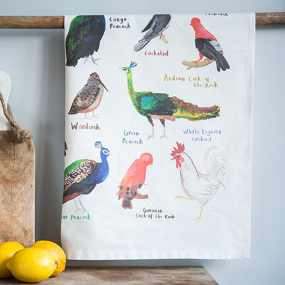 Cocks Tea Towel - Sarah Edmonds Art