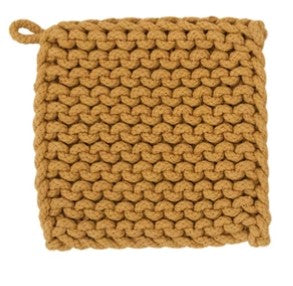 Cotton Crocheted Pot Holder, Asst.