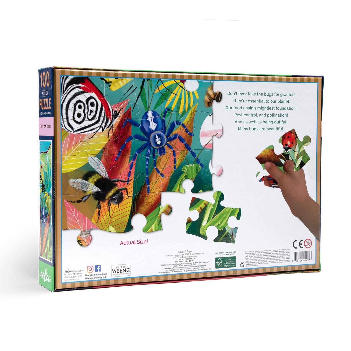 Eeboo Love of Bugs Puzzle