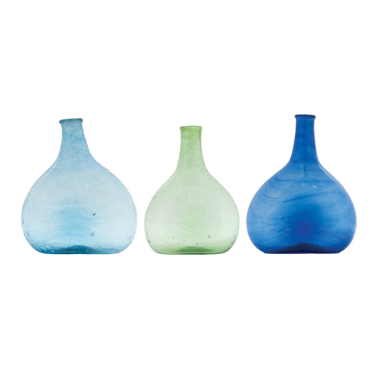 Hand-Blown Seeded Glass Vase, Various