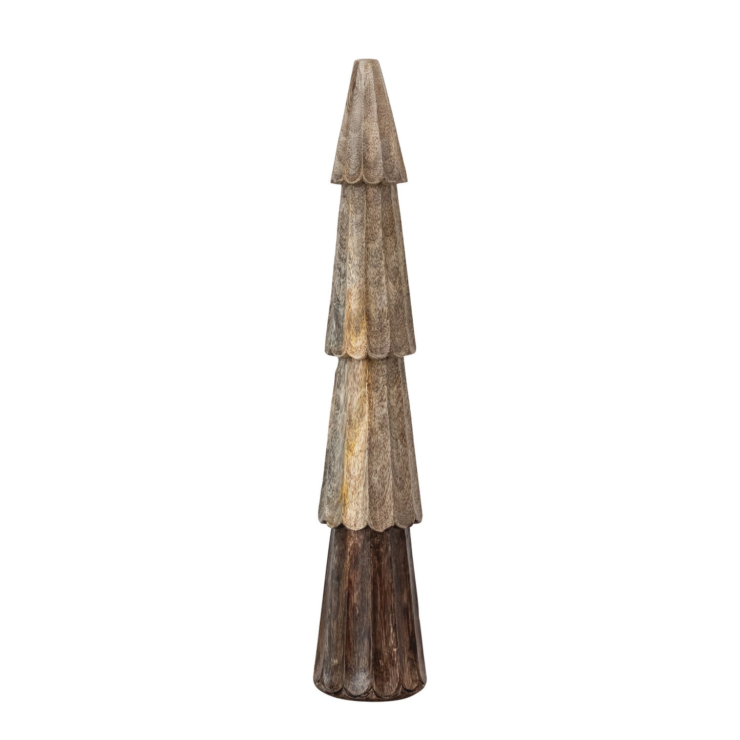 Carved Mango Wood Tree  - 18"